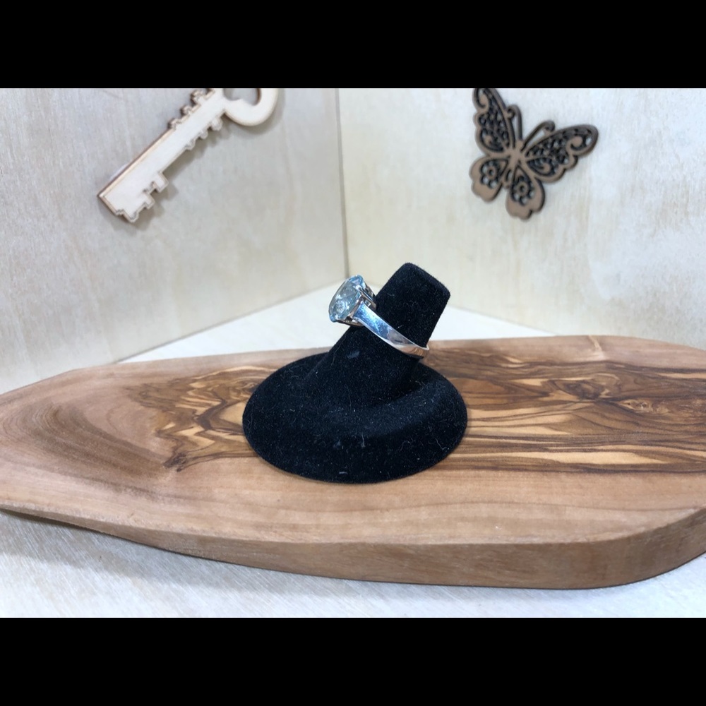 Sapphire Solid Sterling Statement Ring - image 2